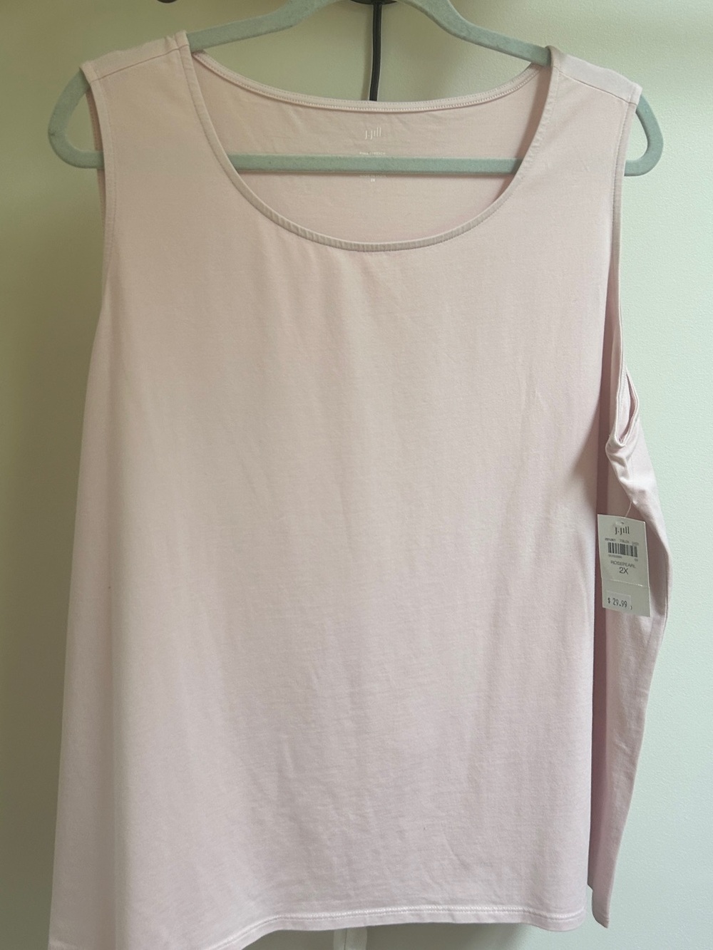 J. Jill Pale Pink Sleeveless Tank Top